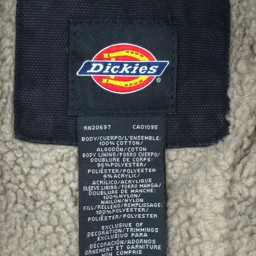 Sherpa Lined Dickies Detroit Chore Jacket - XL Black Cotton - Image 3