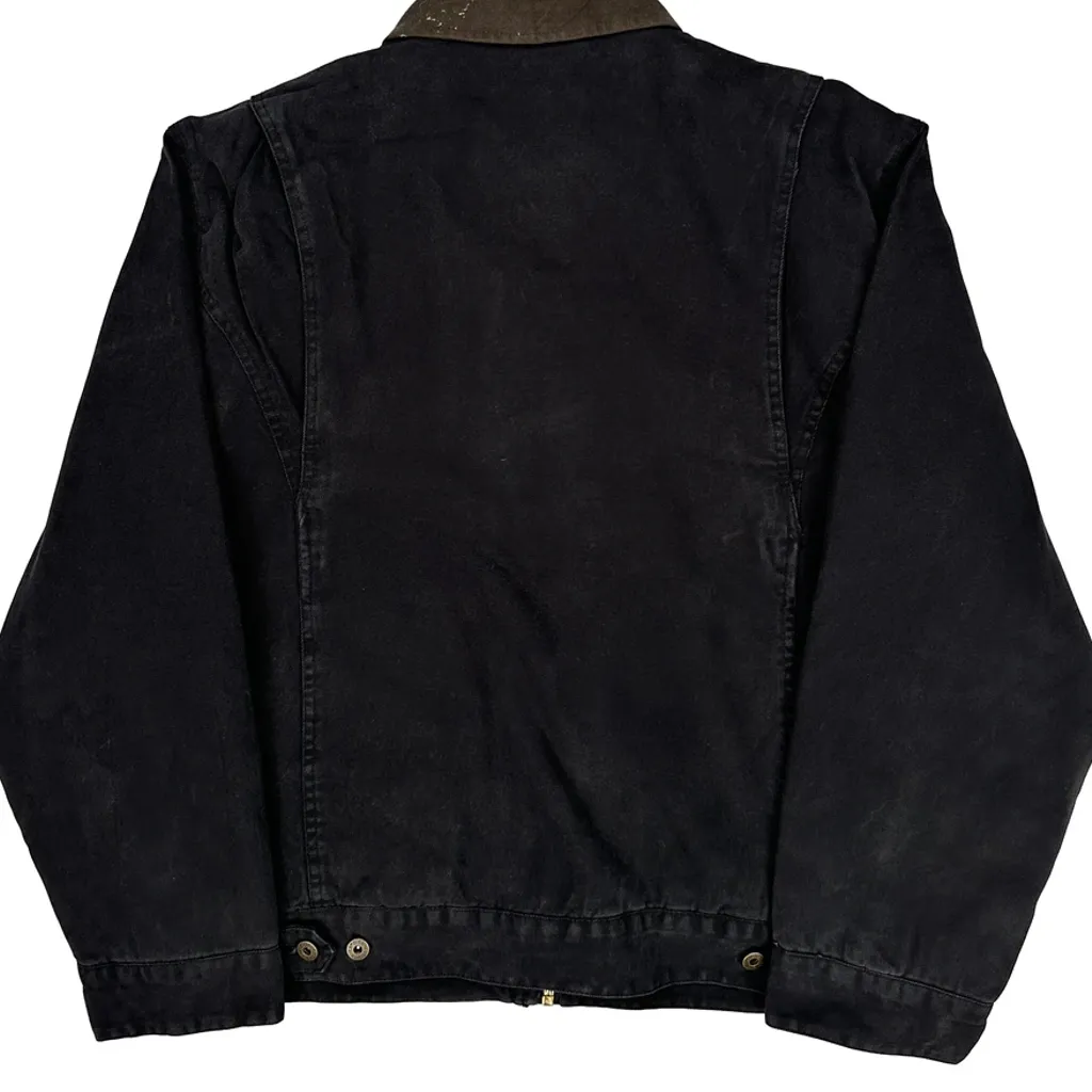 Sherpa Lined Dickies Detroit Chore Jacket - XL Black Cotton - Image 6