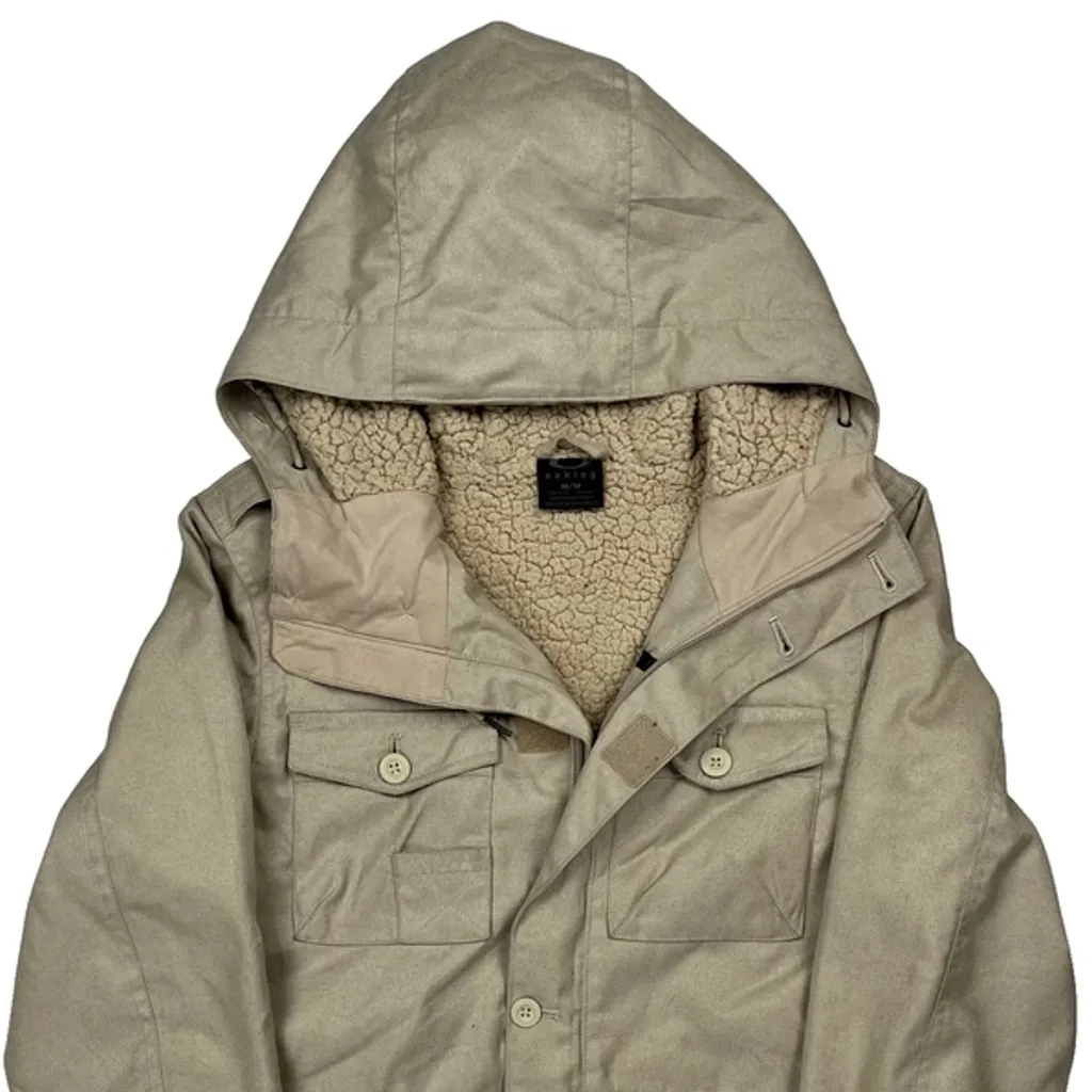 Sherpa Lined Oakley Parka - Medium Beige Polyester - Image 4
