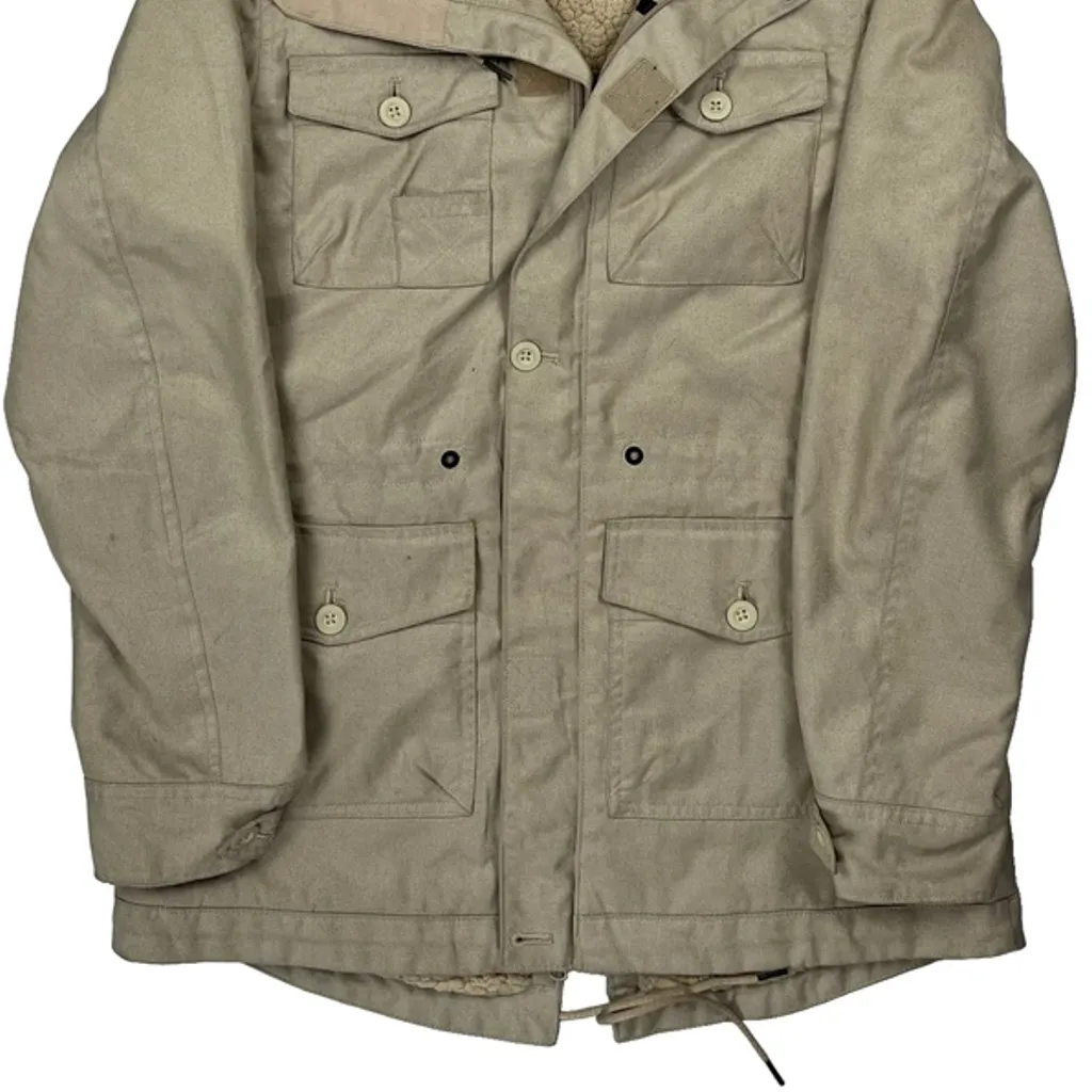 Sherpa Lined Oakley Parka - Medium Beige Polyester - Image 5