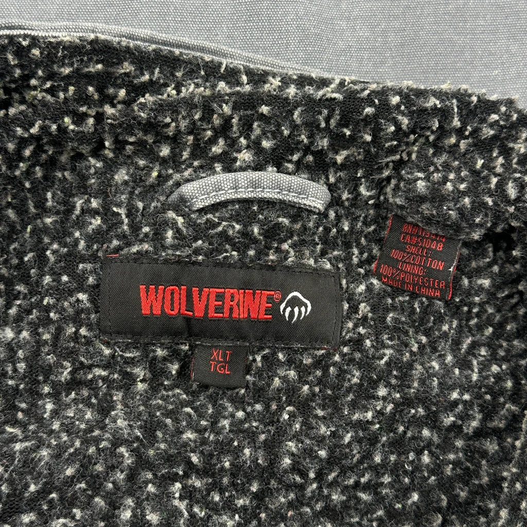 Sherpa Lined Wolverine Workwear Gilet - XL Grey Cotton - Image 3