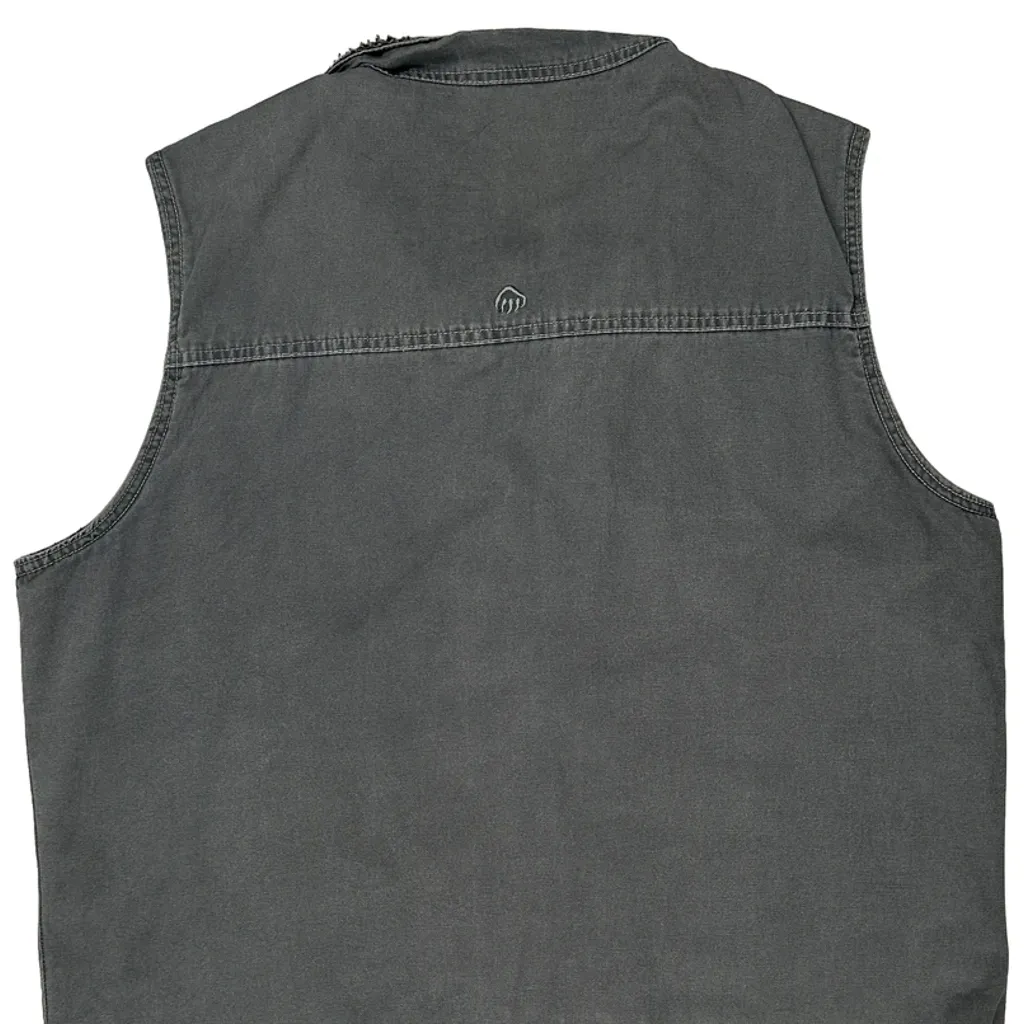 Sherpa Lined Wolverine Workwear Gilet - XL Grey Cotton - Image 7