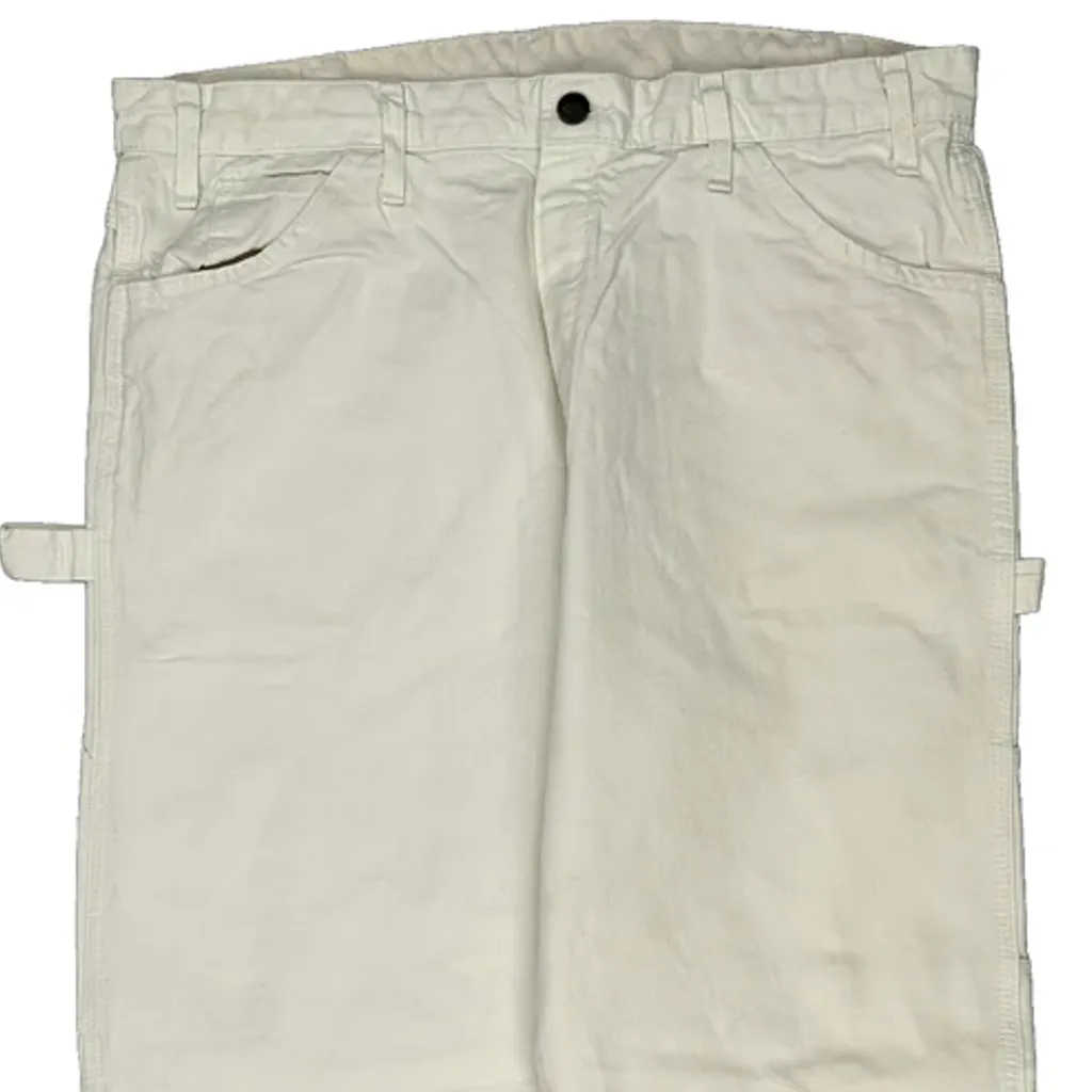 Sherwin Williams Dickies Carpenter Trousers - 35W 32L White Cotton - Image 9