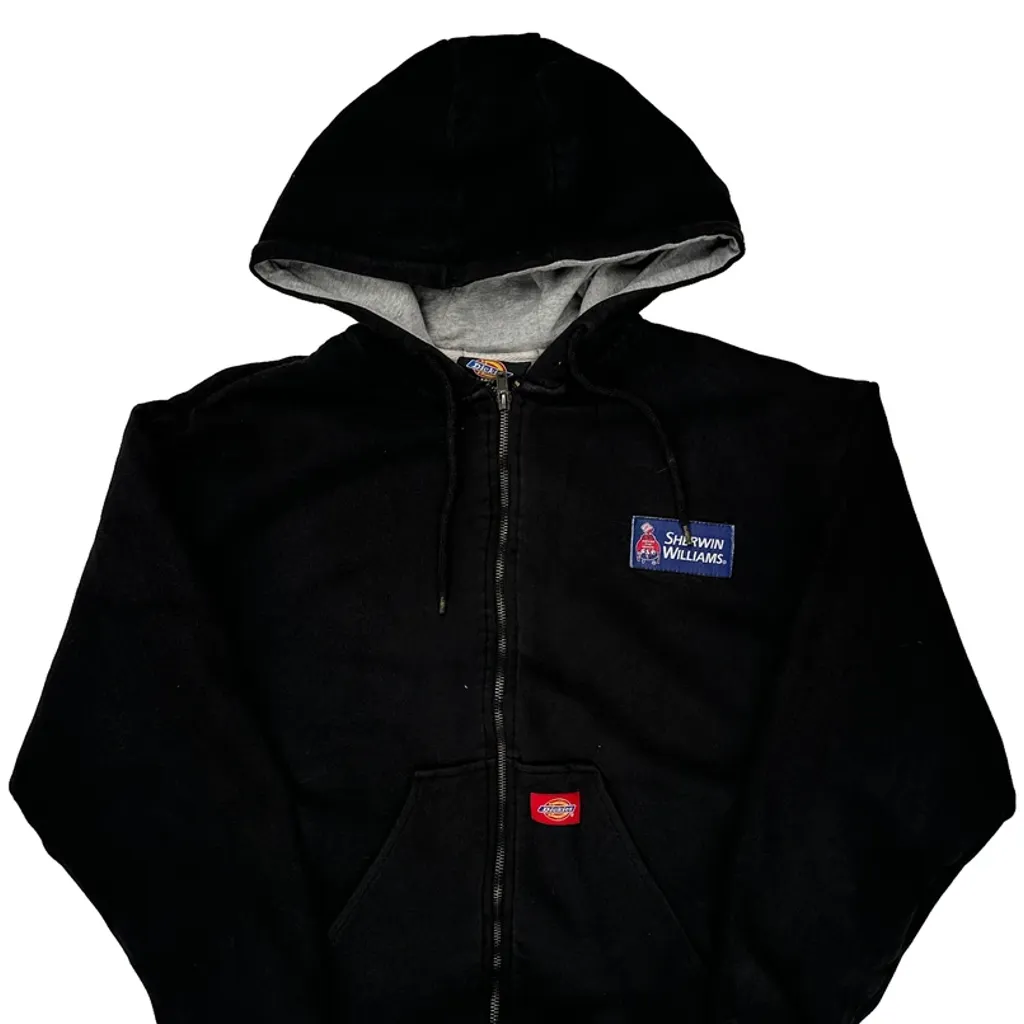 Sherwin-Williams Logo Dickies Hoodie - Large Black Cotton Blend - Image 5