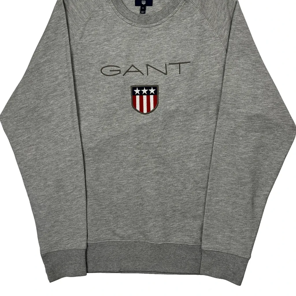 Shield Logo Gant Sweatshirt - XL Grey Cotton - Image 5
