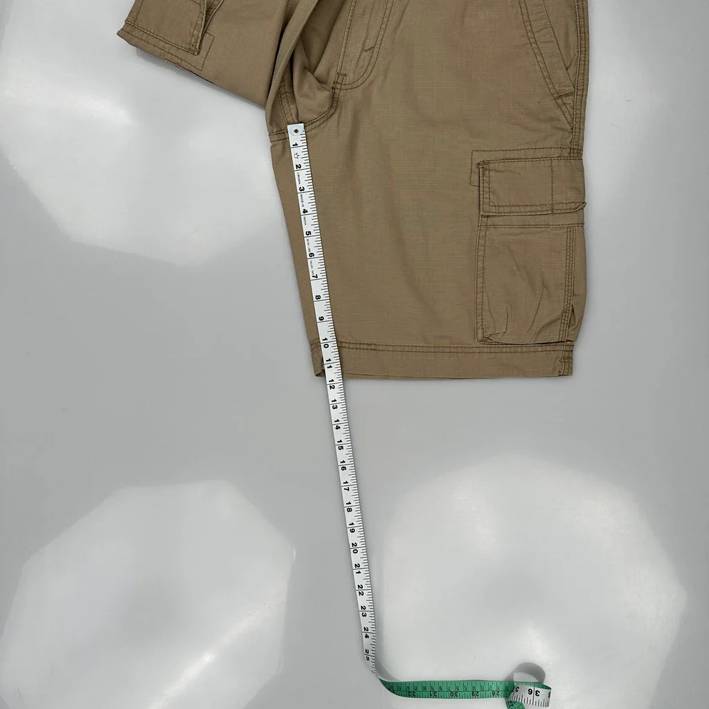 Signature By Levis Cargo Shorts - 34W 11L Beige Cotton - Image 5