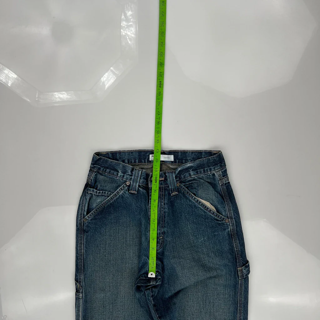 Signature By Levis Carpenter Jeans - 28W 29L Blue Cotton - Image 4