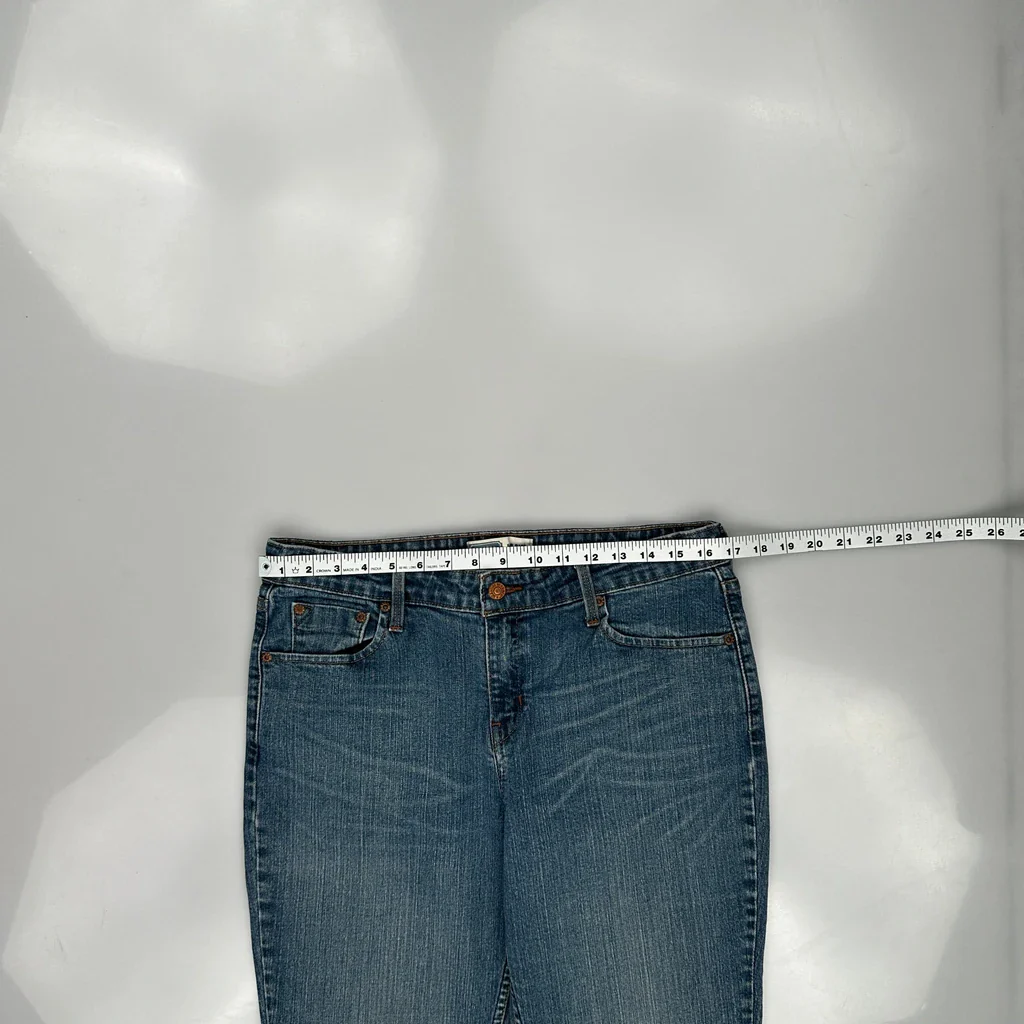 Signature By Levis Boot Cut Jeans - 34W UK 14 Blue Cotton Blend - Image 3