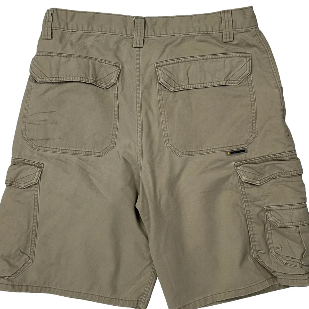Silver Tab Levis Cargo Shorts - 32W 10L Beige Cotton - Image 7