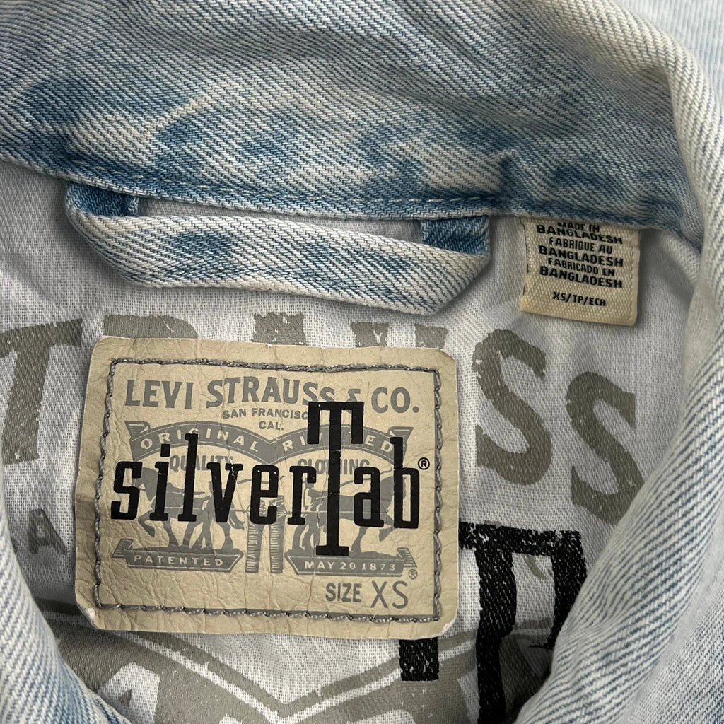 Silver Tab Levis Denim Jacket - XS Light Wash Denim - Image 3