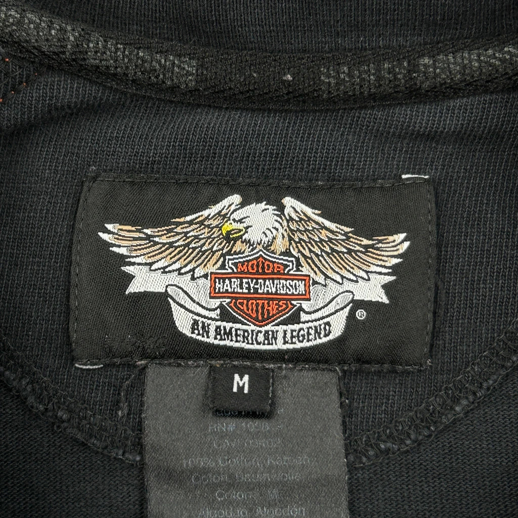 Since 1903 Harley Davidson Spellout Long Sleeve T-Shirt - Medium Black Cotton - Image 3