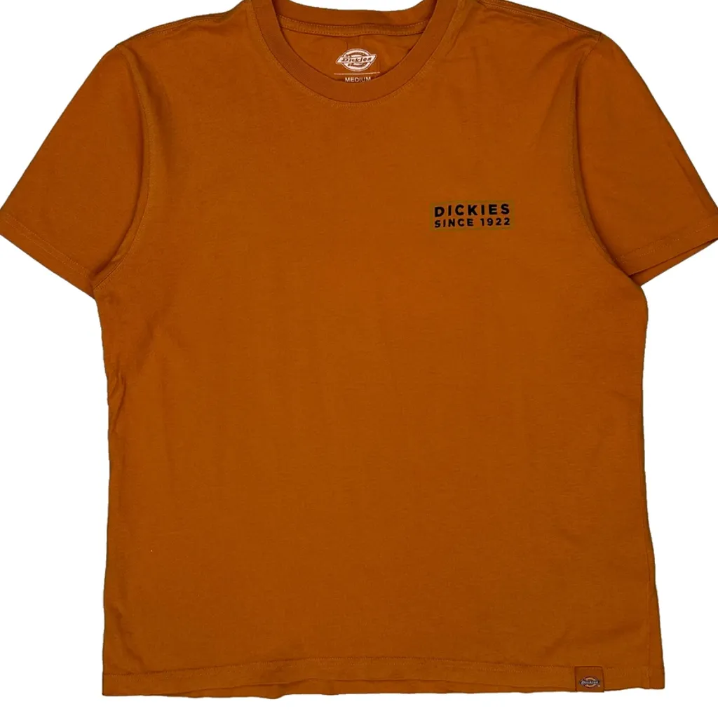 Since 1922 Dickies Graphic T-Shirt - Medium Orange Cotton - Image 4