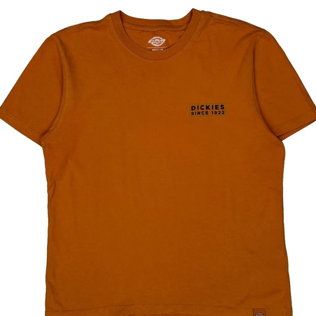 Since 1922 Dickies Graphic T-Shirt - Medium Orange Cotton - Image 5
