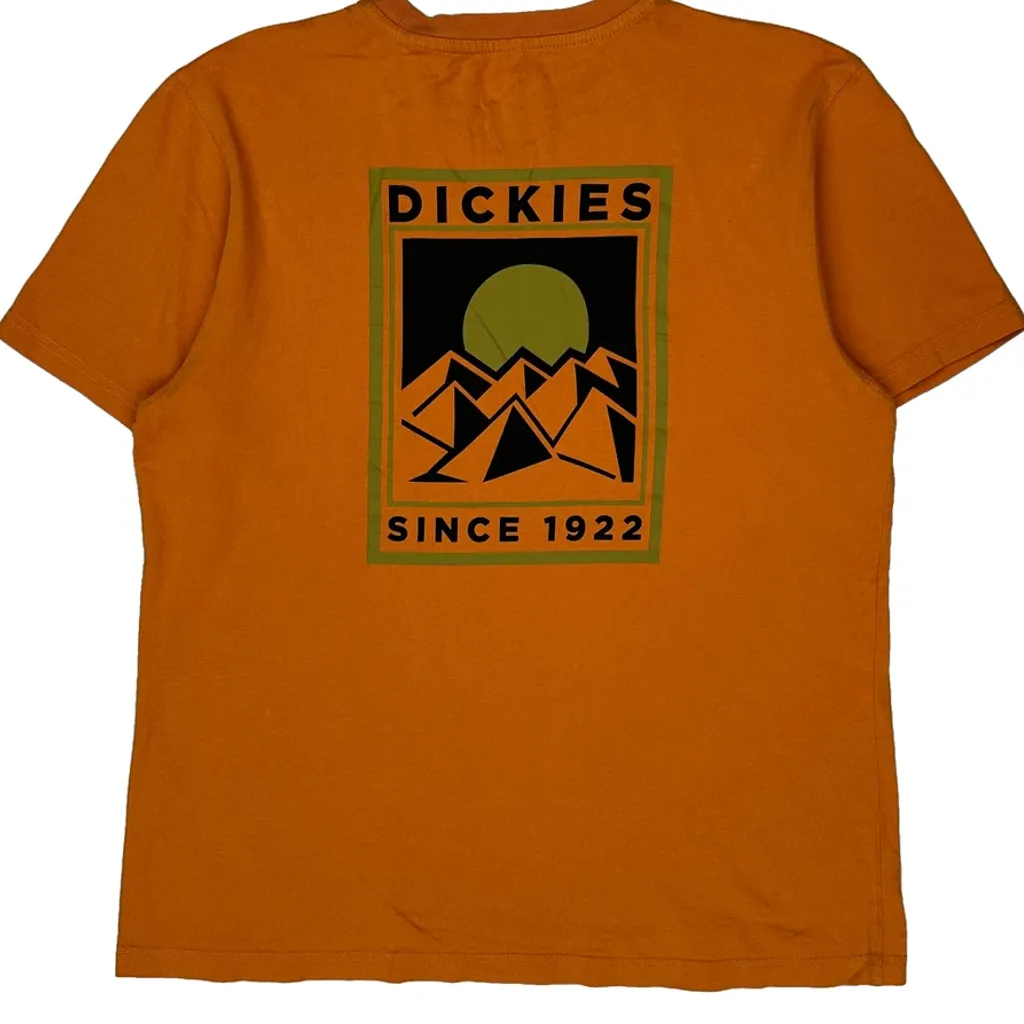 Since 1922 Dickies Graphic T-Shirt - Medium Orange Cotton - Image 7