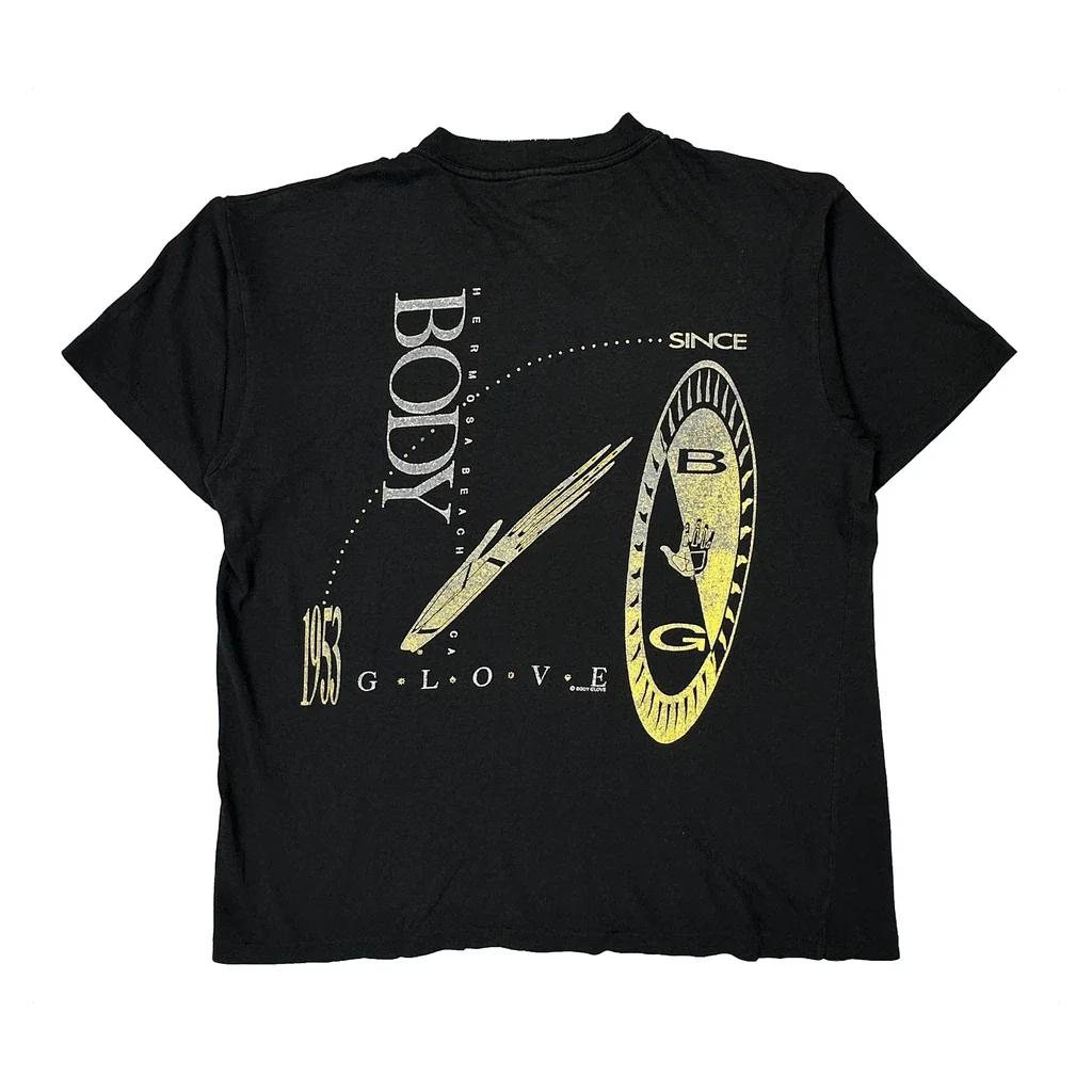 Since 1953 Body Glove Single Stitch T-Shirt - Small Black Cotton - Image 2
