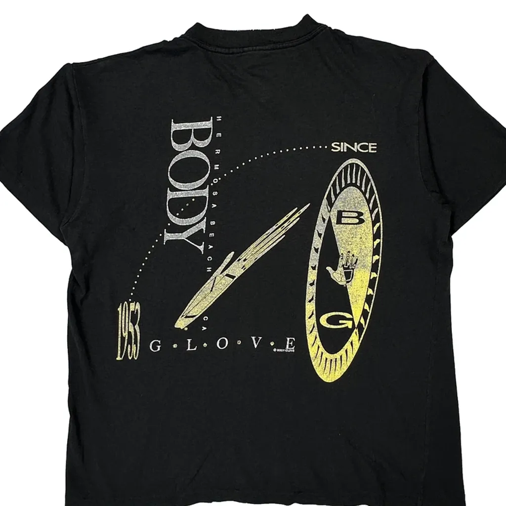 Since 1953 Body Glove Single Stitch T-Shirt - Small Black Cotton - Image 6