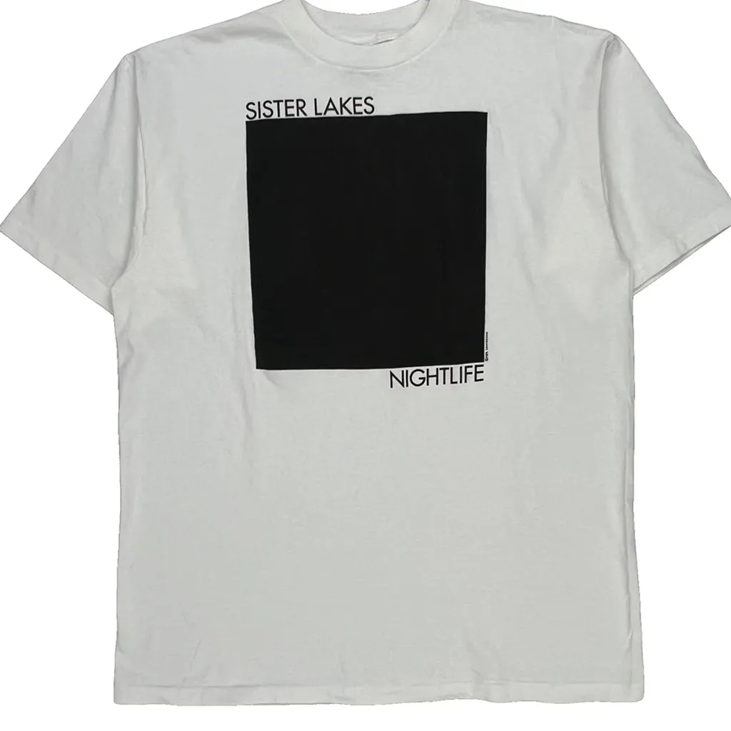 Sister Lakes Nightlife All Sport Graphic T-Shirt - XL White Cotton - Image 5