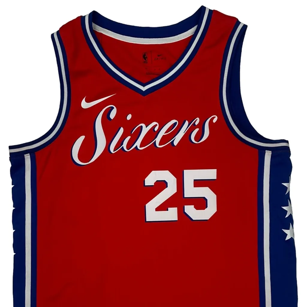 Sixers Nike Simmons Jersey - Large Red Polyester - Image 4