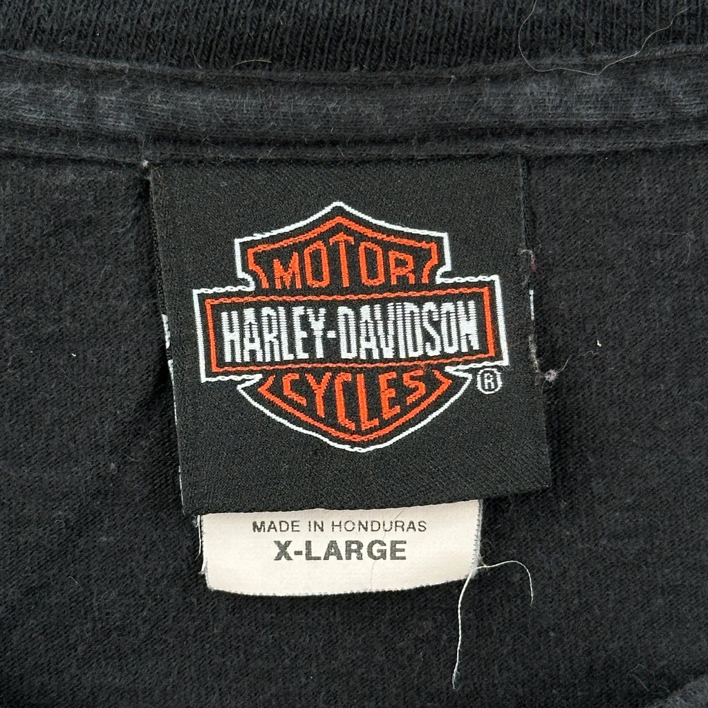Skagway Alaska Harley Davidson Graphic T-Shirt - XL Black Cotton - Image 3
