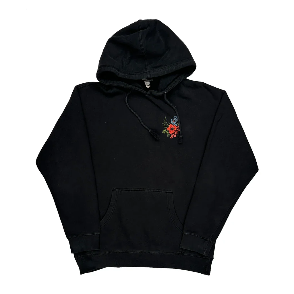 Skateboarding Santa Cruz Graphic Hoodie - Medium Black Cotton