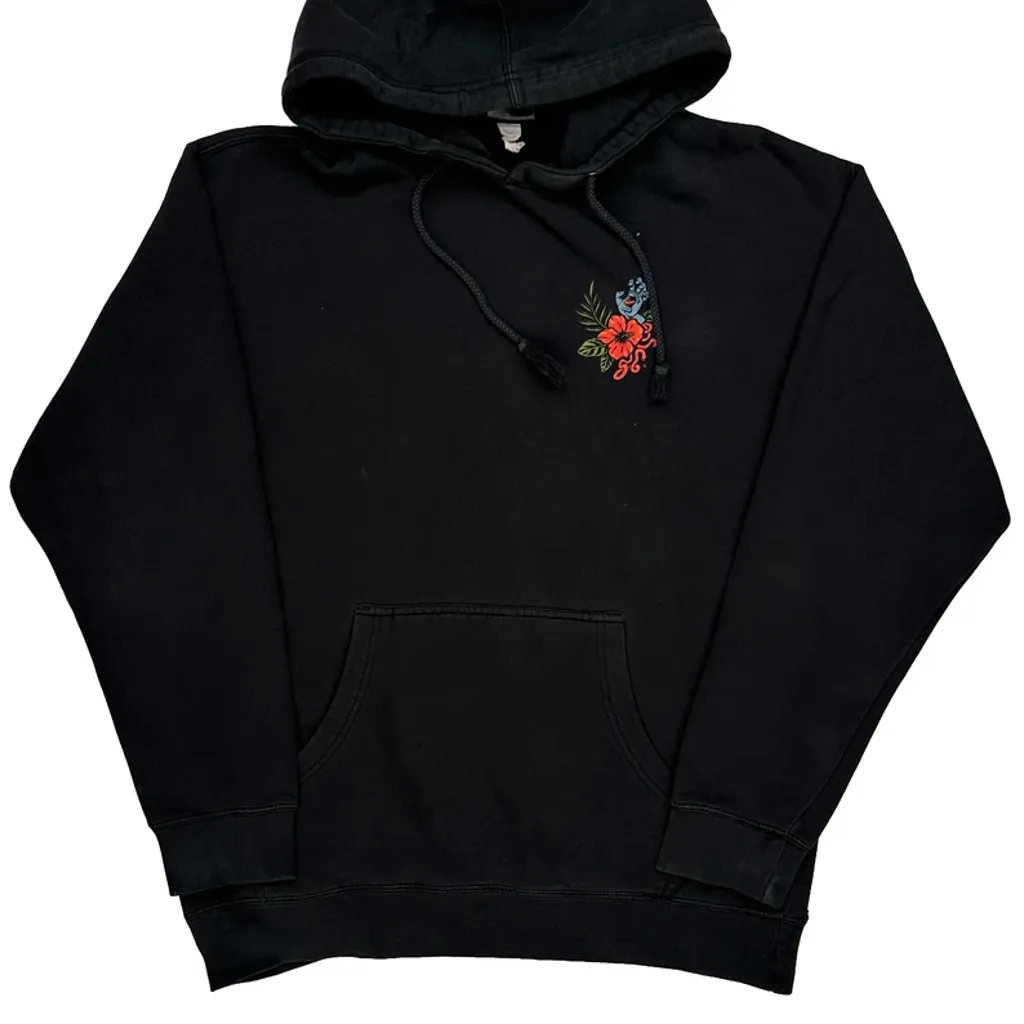 Skateboarding Santa Cruz Graphic Hoodie - Medium Black Cotton - Image 5