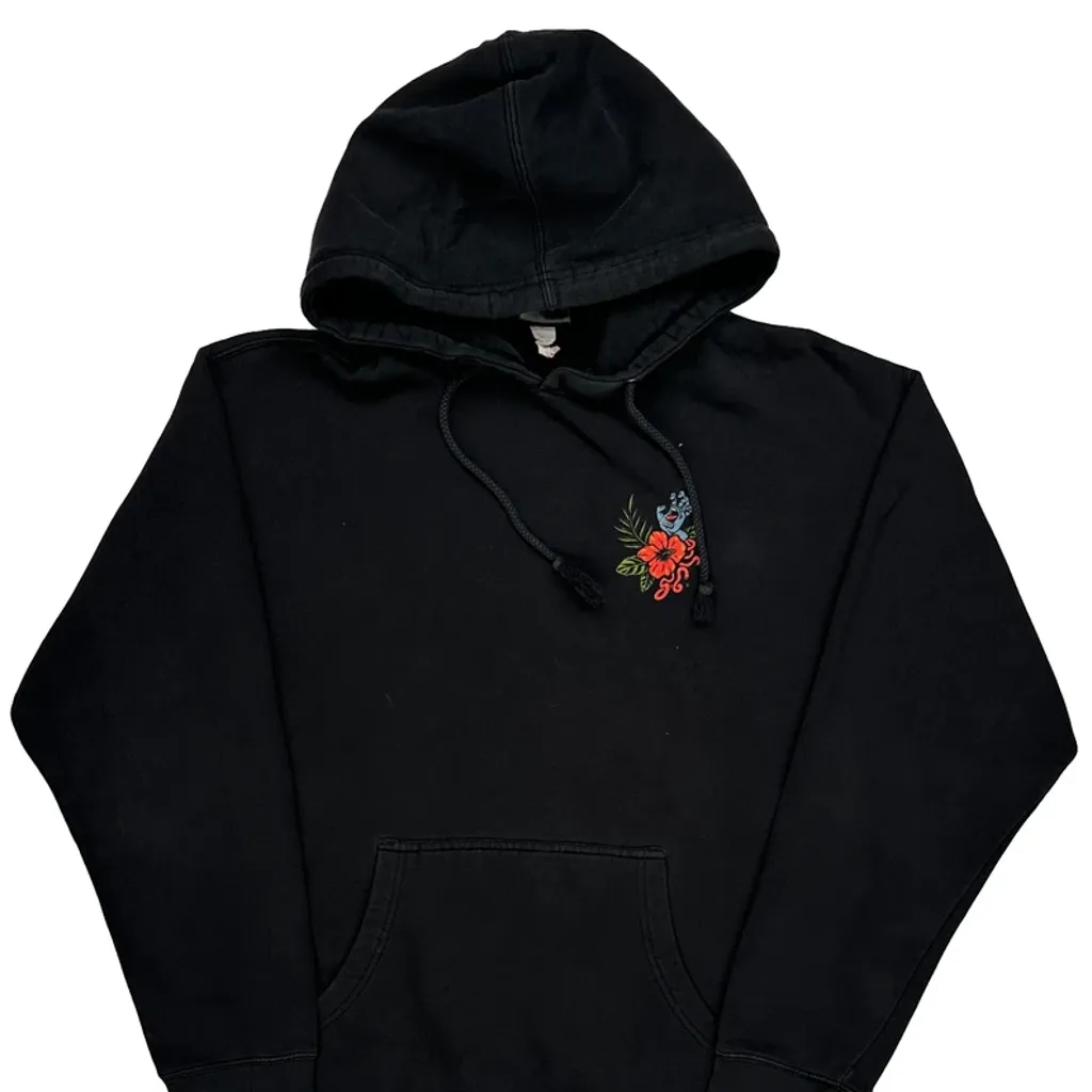 Skateboarding Santa Cruz Graphic Hoodie - Medium Black Cotton - Image 6