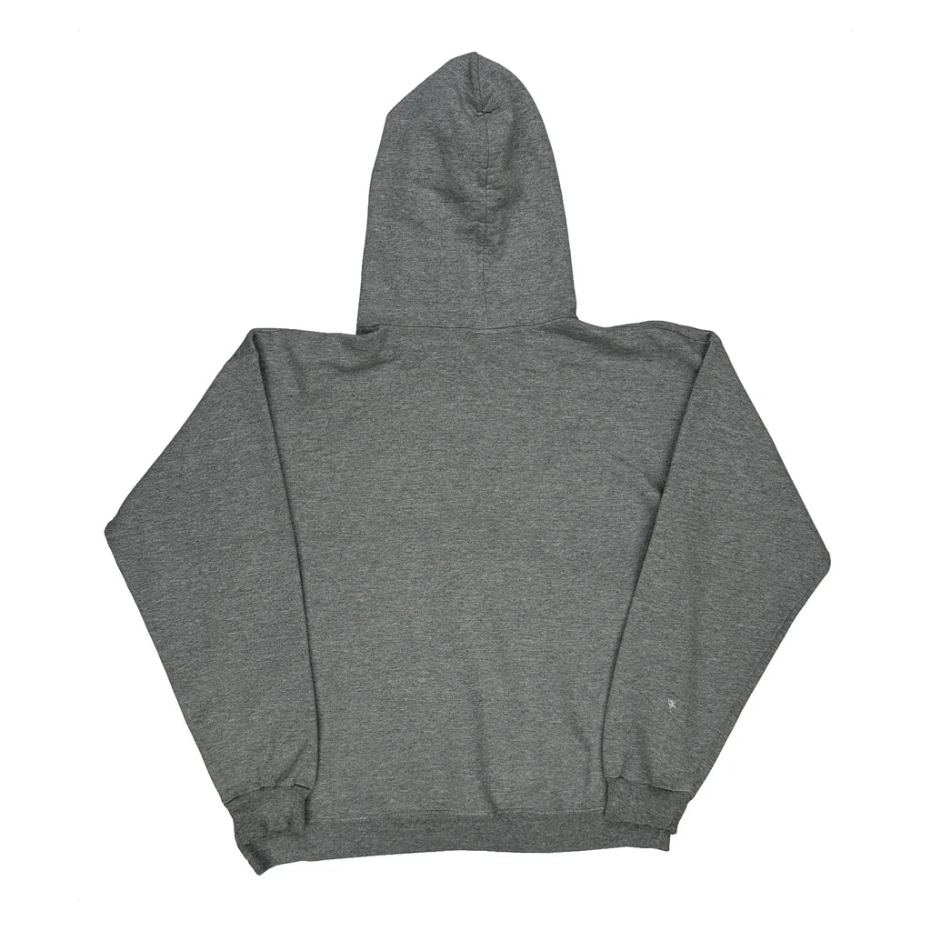 Skateboarding Thrasher Hoodie - Medium Grey Cotton - Image 2