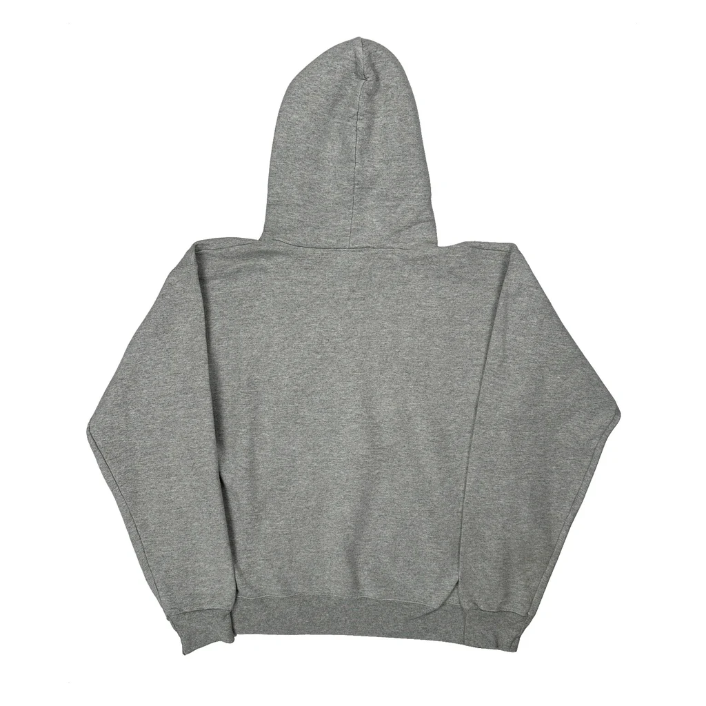 Skateboarding Thrasher Graphic Hoodie - Small Grey Cotton Blend - Image 2