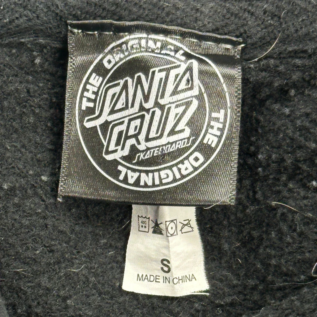 Skateboards Santa Cruz Hoodie - Small Black Cotton - Image 3