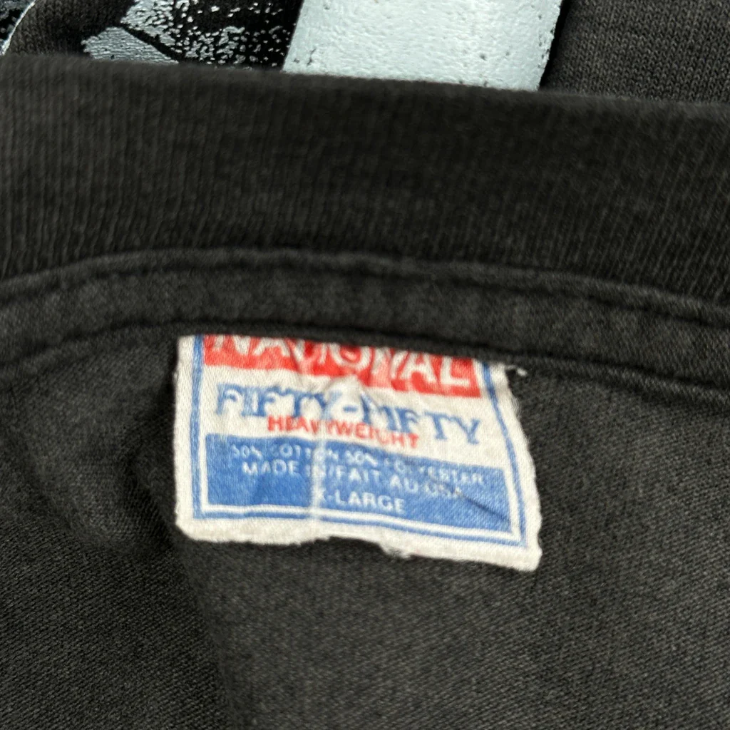 Ski Colorado Anvil Single Stitch Long Sleeve T-Shirt - XL Black Cotton Blend - Image 3