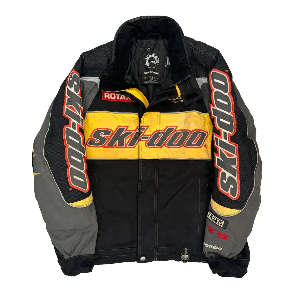 Ski-Doo Motorcycle Ski Jacket - XS Black Nylon - Image 2