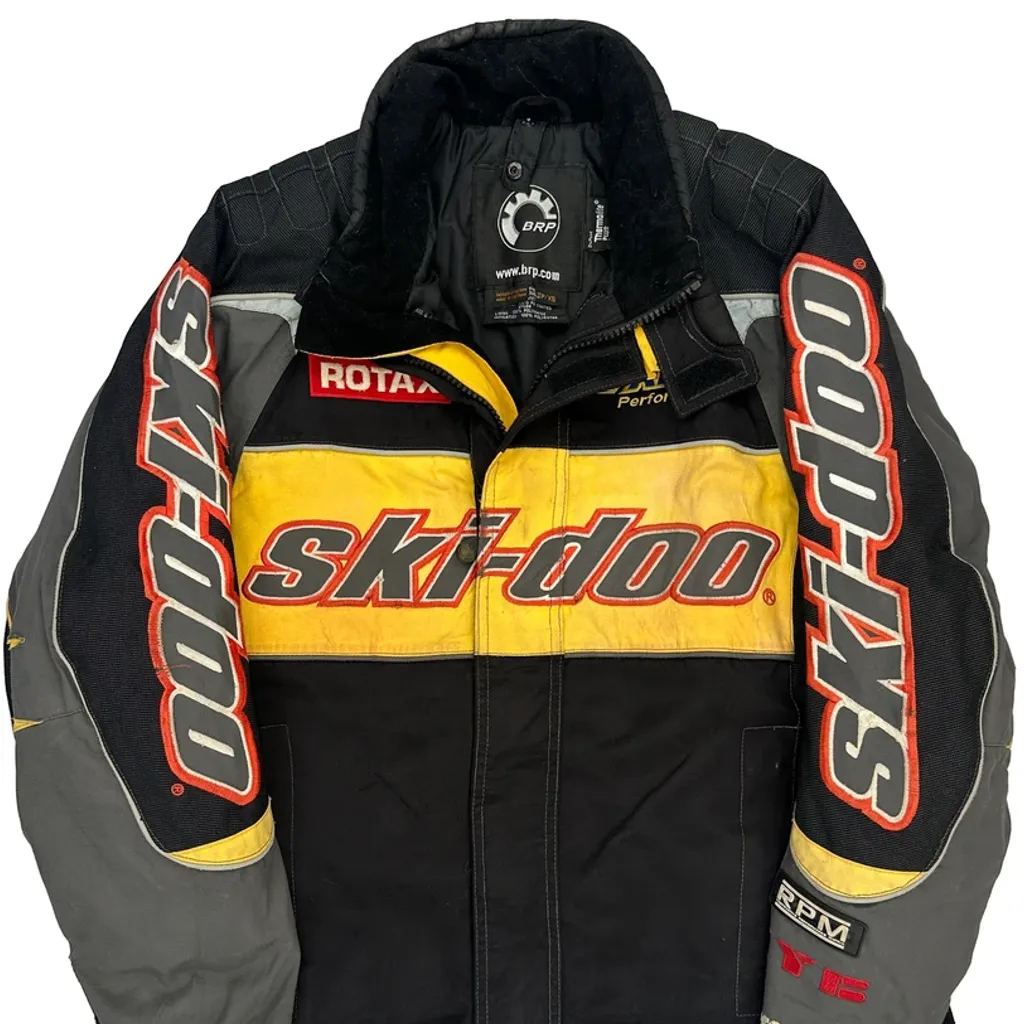 Ski-Doo Motorcycle Ski Jacket - XS Black Nylon - Image 4