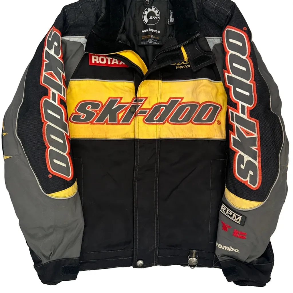 Ski-Doo Motorcycle Ski Jacket - XS Black Nylon - Image 6