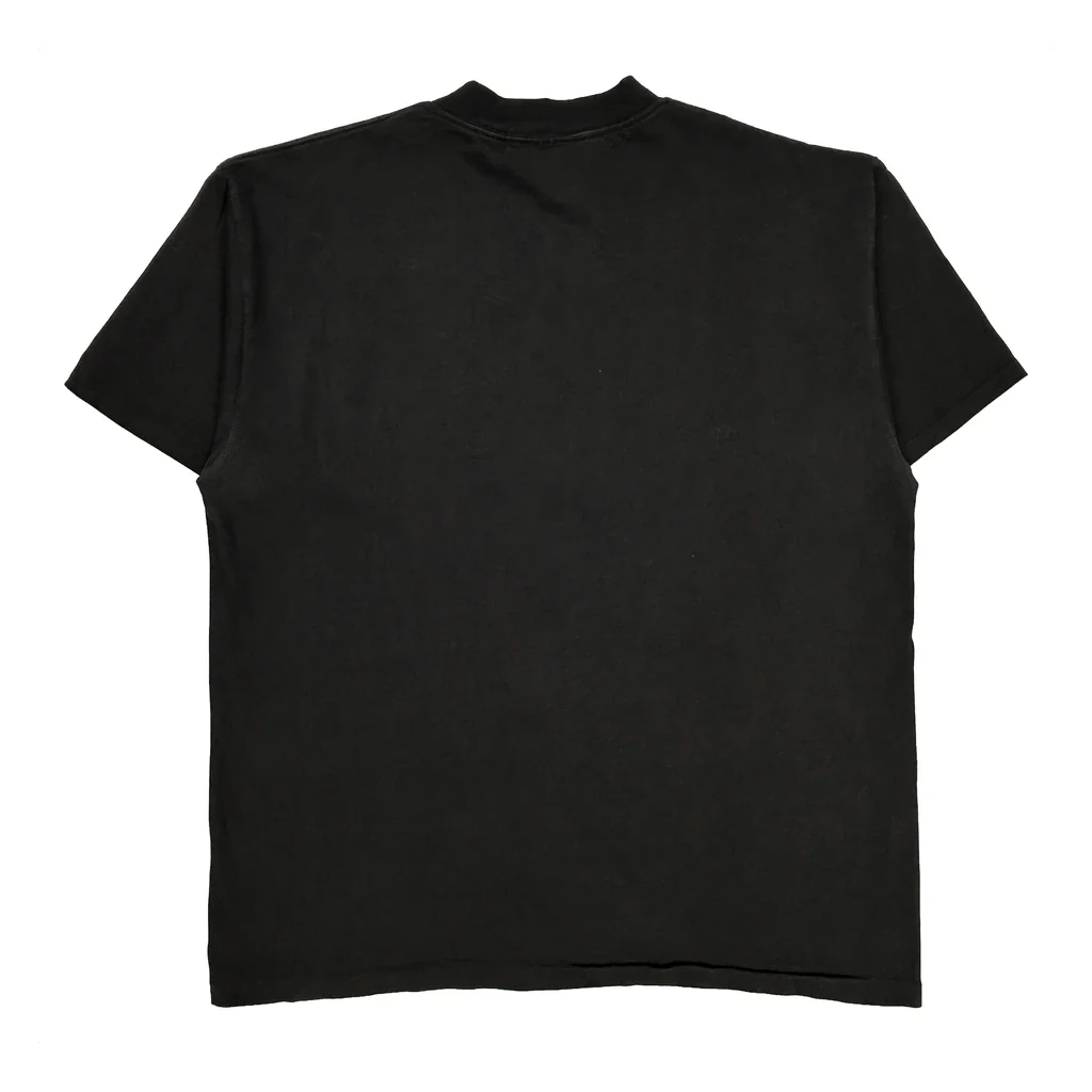 Skull Graphic Oneita Graphic T-Shirt - XL Black Cotton - Image 2