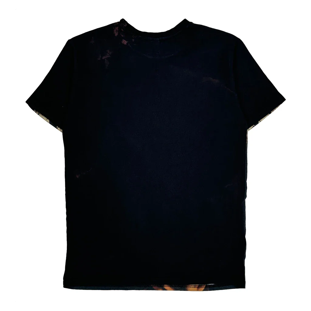 Skull Mona Lisa Social Collision Graphic T-Shirt - Medium Black Polyester - Image 2