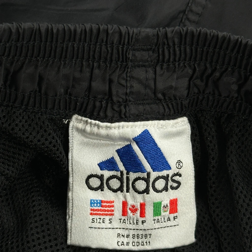 Snap Buttons Adidas Tracksuit - Small Black Polyester - Image 3