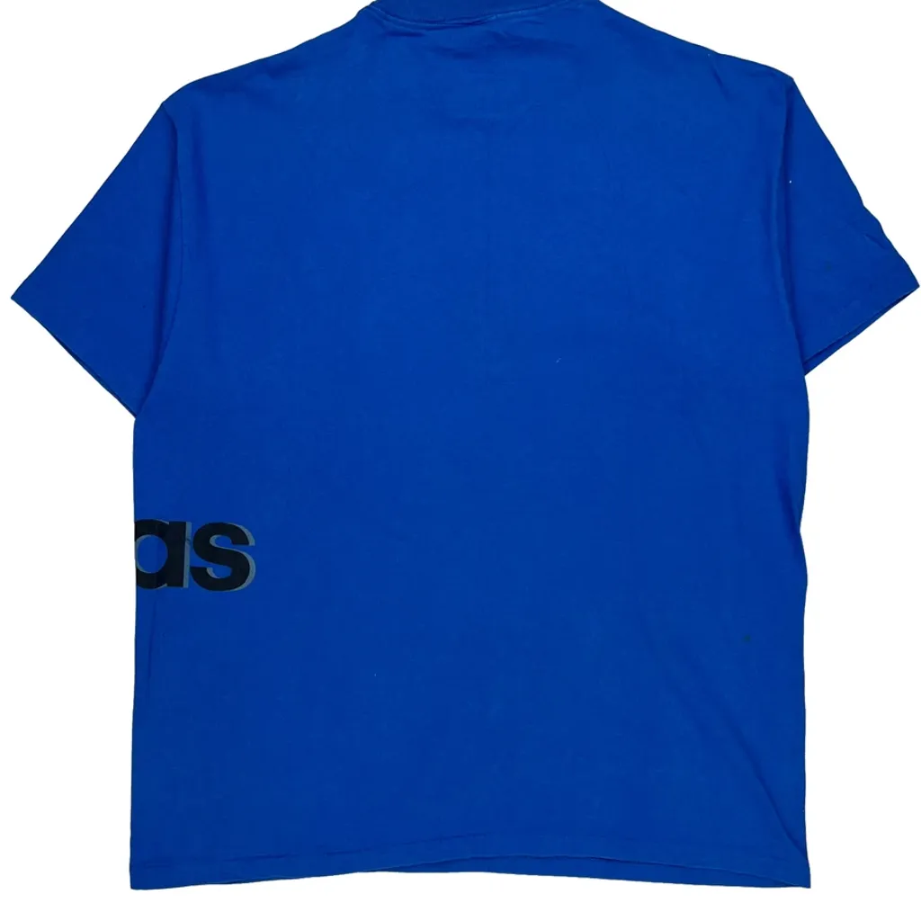 Single Stitch Soccer Adidas Graphic T-Shirt - XL Multicoloured Cotton - Image 6