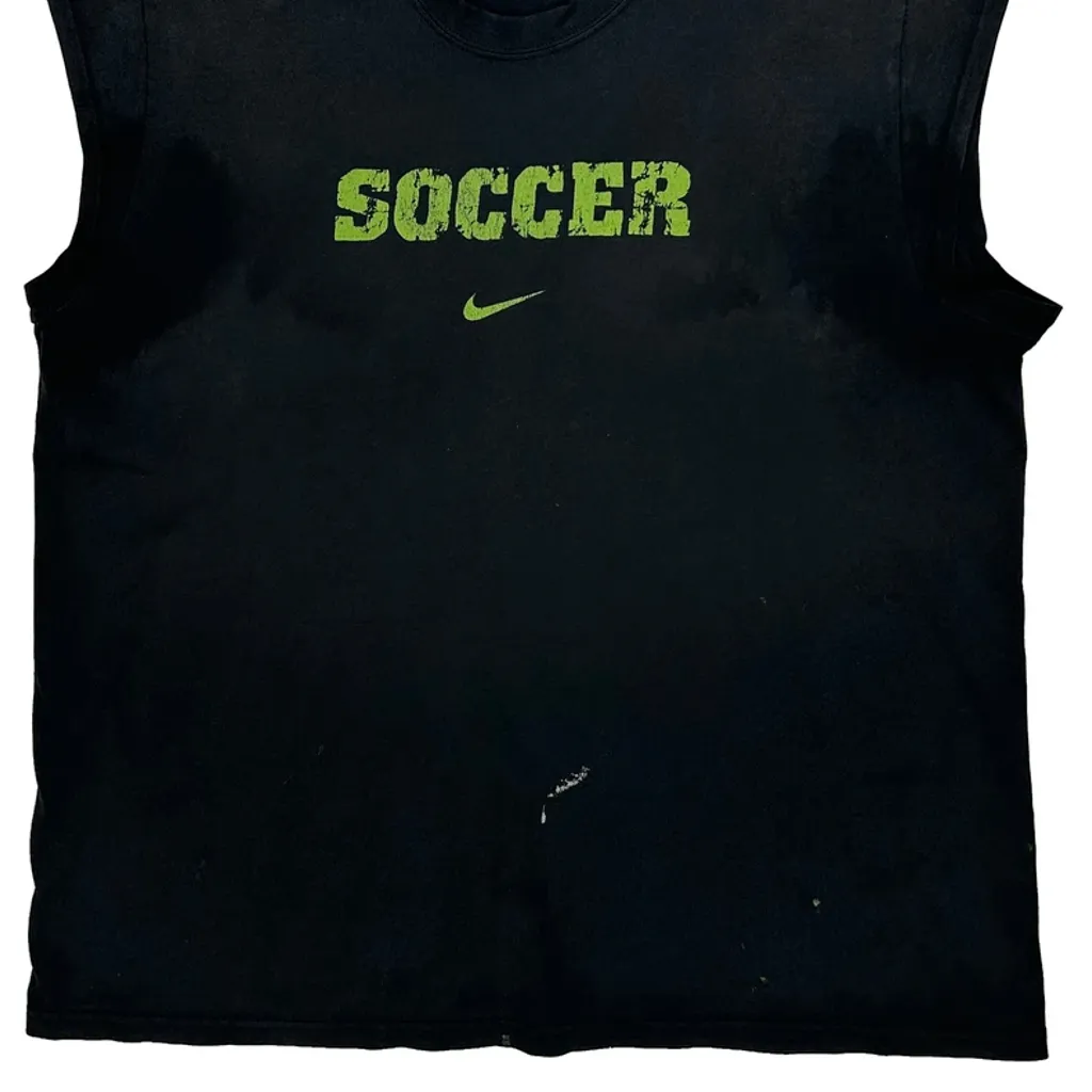 Soccer Nike T-Shirt - XL Black Cotton - Image 5
