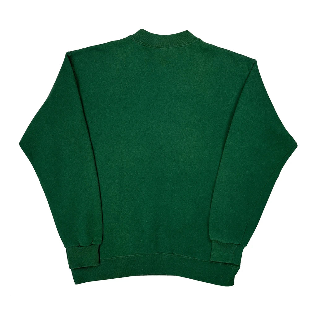 Soffe College Sweatshirt - Large Green Cotton - Image 2
