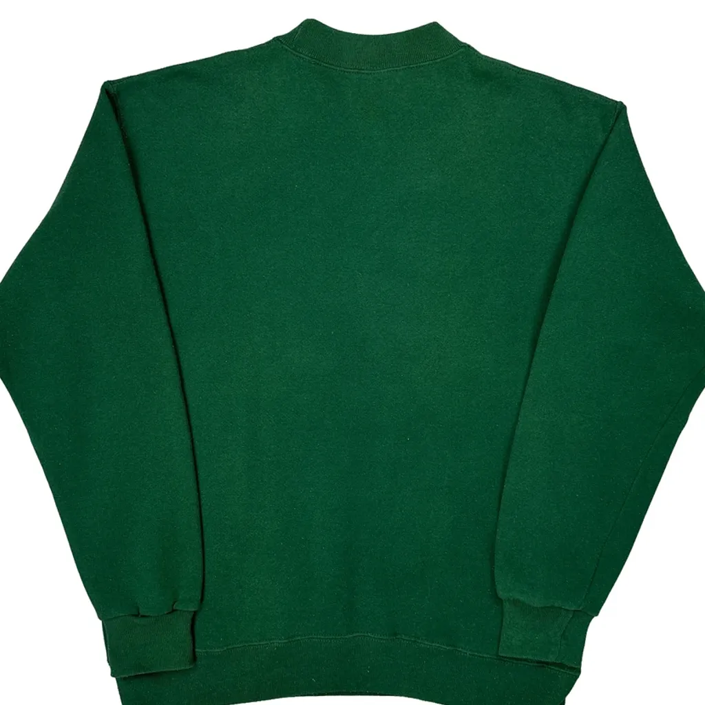 Soffe College Sweatshirt - Large Green Cotton - Image 6