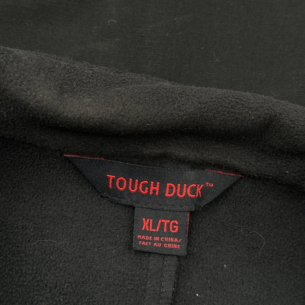 Softshell Canvas Tough Duck Fleece Lined Workwear Jacket - XL Black Polyester - Image 3