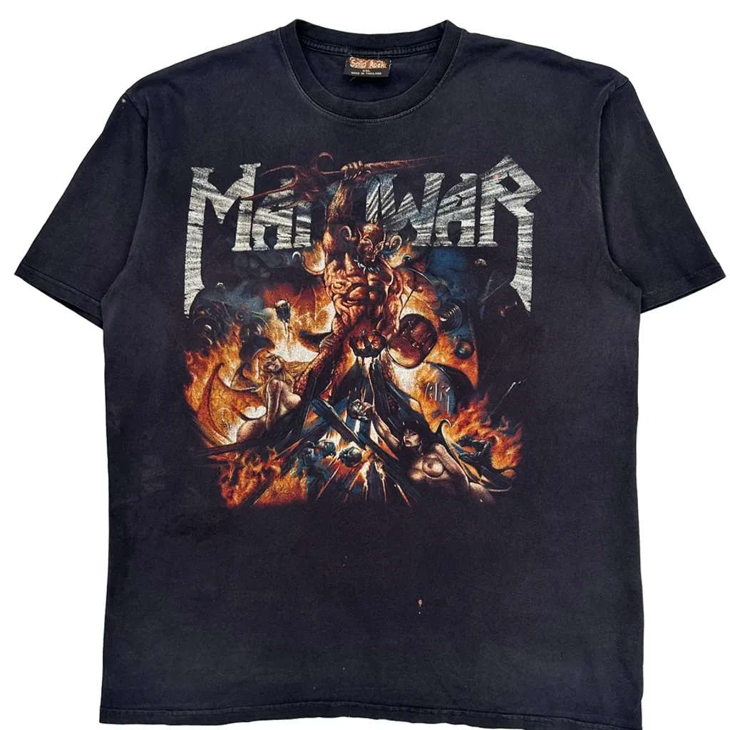 Solid Rock Band T-Shirt - 2XL Black Cotton - Image 4