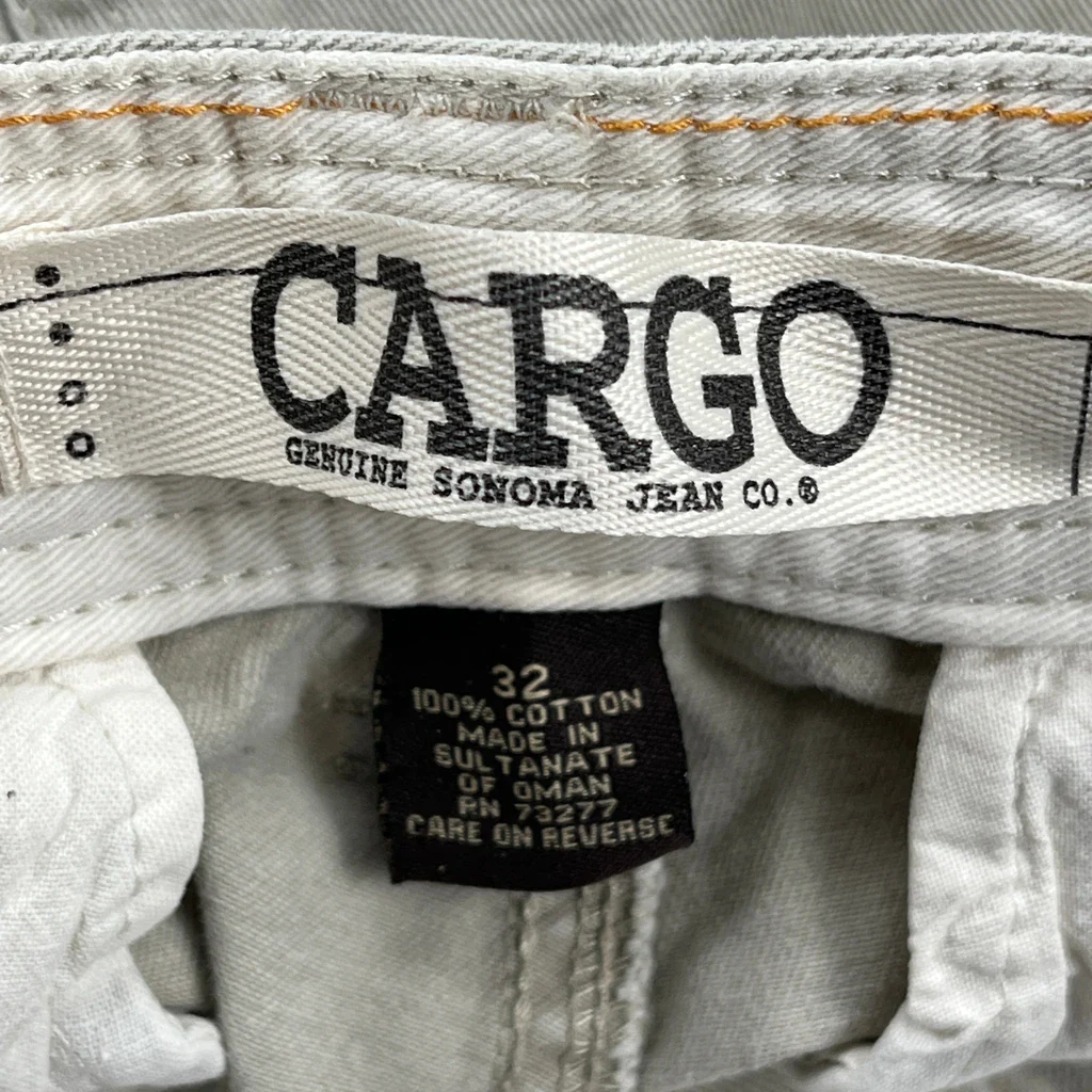 Sonoma Cargo Shorts - 30W 11L Beige Cotton - Image 6