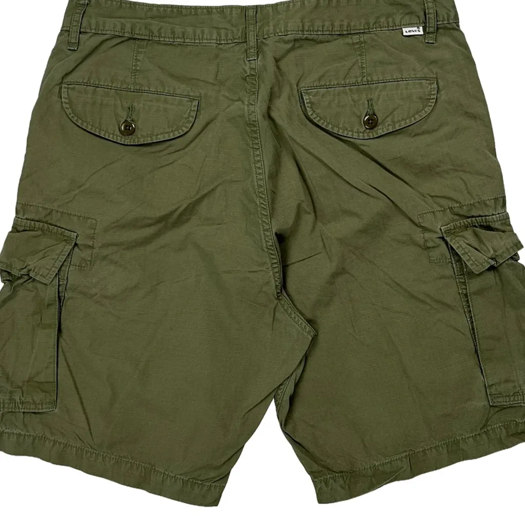 Sonoma Cargo Shorts - 33W 10L Green Cotton - Image 6