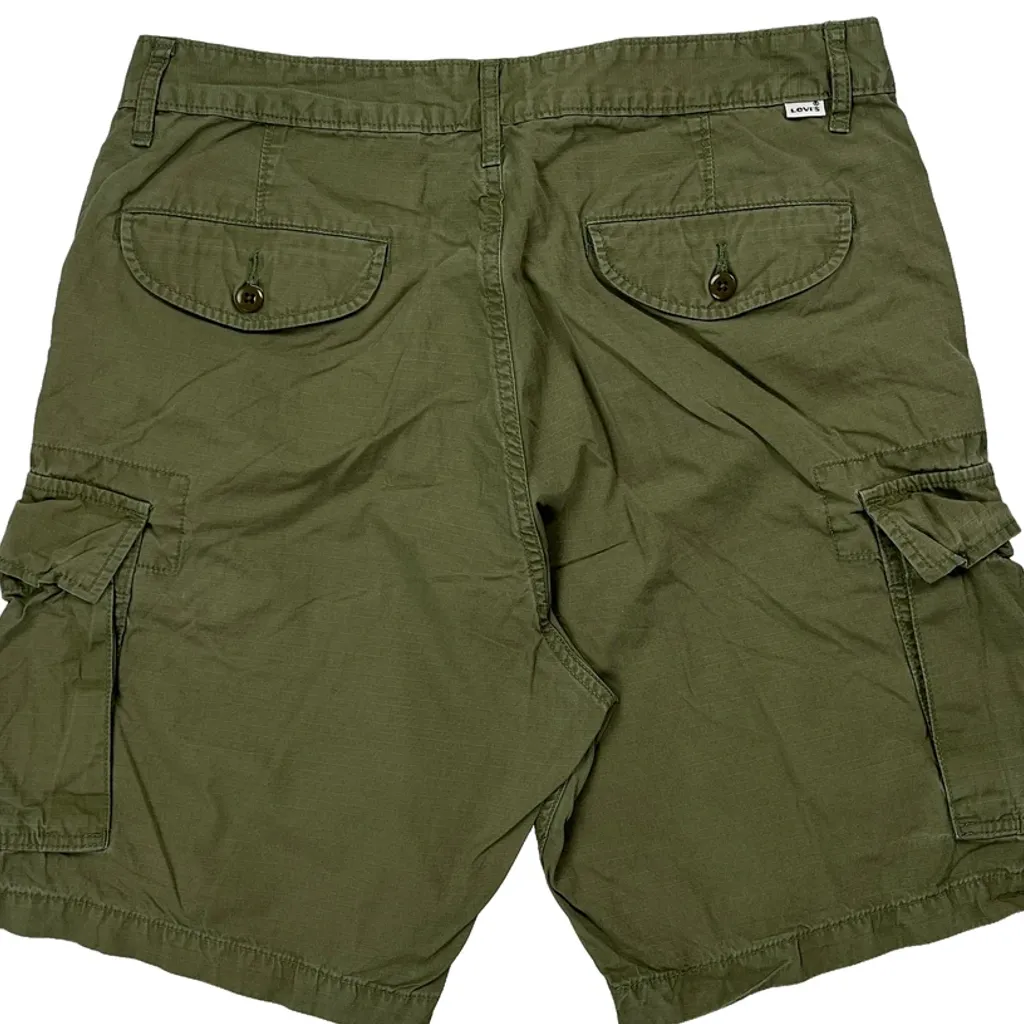 Sonoma Cargo Shorts - 33W 10L Green Cotton - Image 7