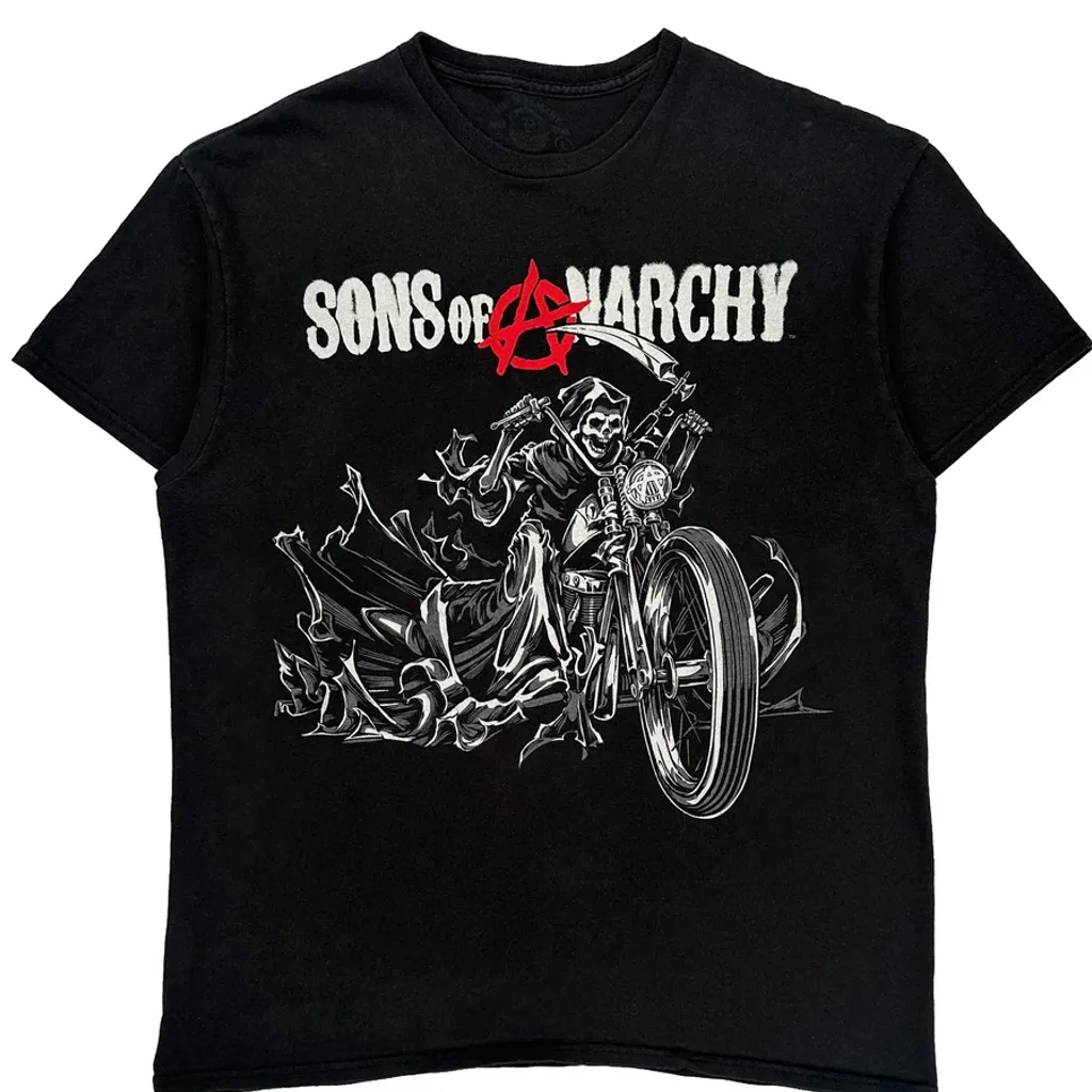 Sons Of Anarchy Anvil Graphic T-Shirt - Large Black Cotton - Image 5