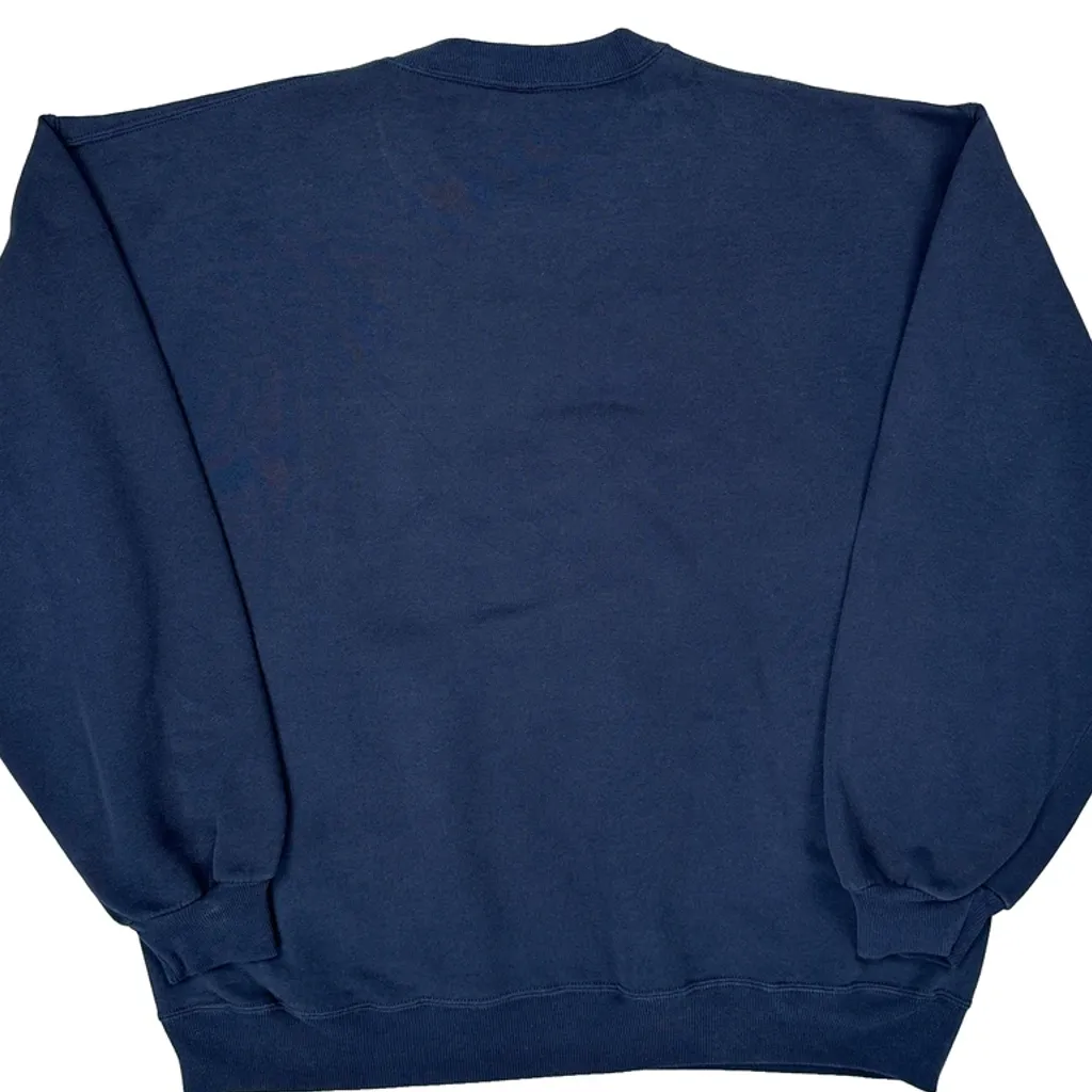 South High Trojans Russell Athletic College Sweatshirt - XL Navy Cotton - Image 6