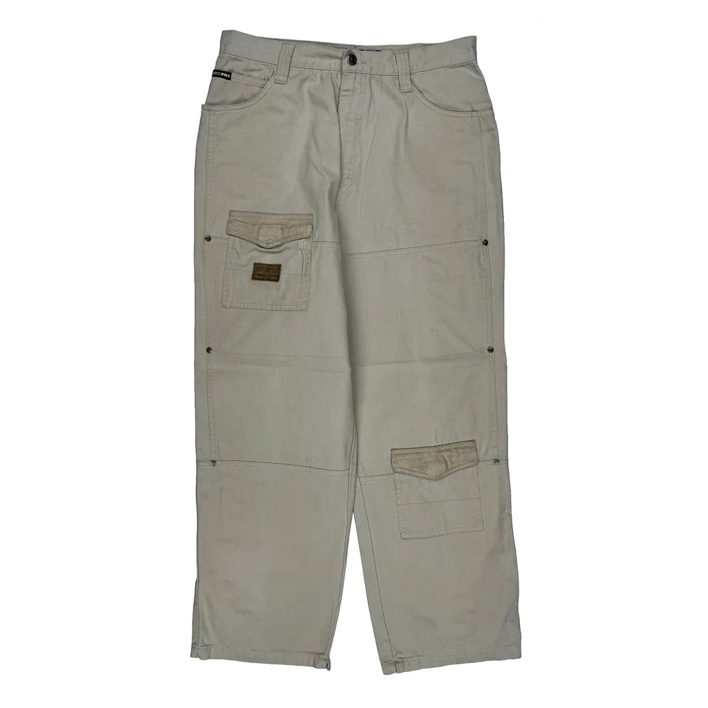 South Pole Cargo Trousers - 33W 31L Beige Cotton - Image 2