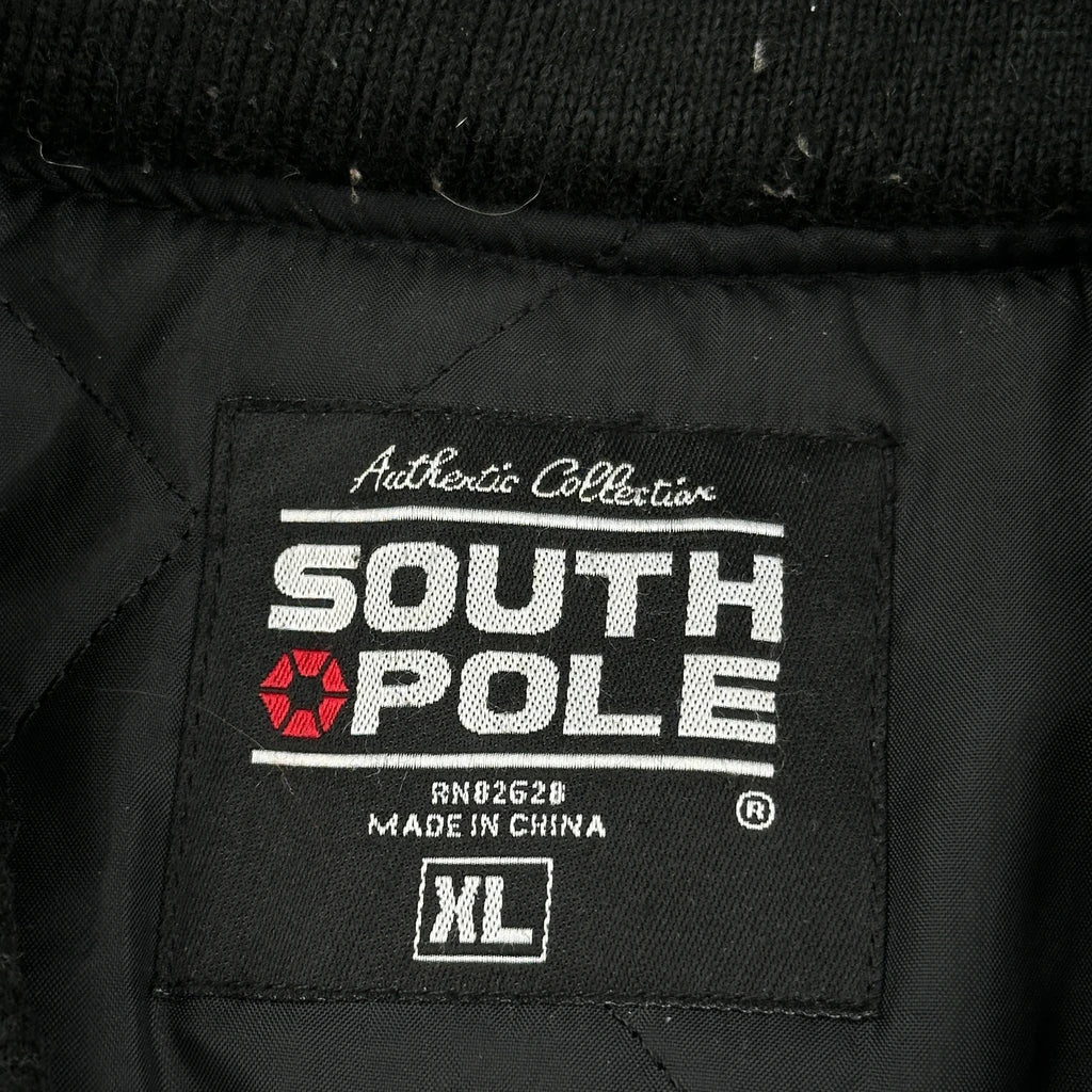Southpole Bomber Jacket - XL Black Polyester - Image 3