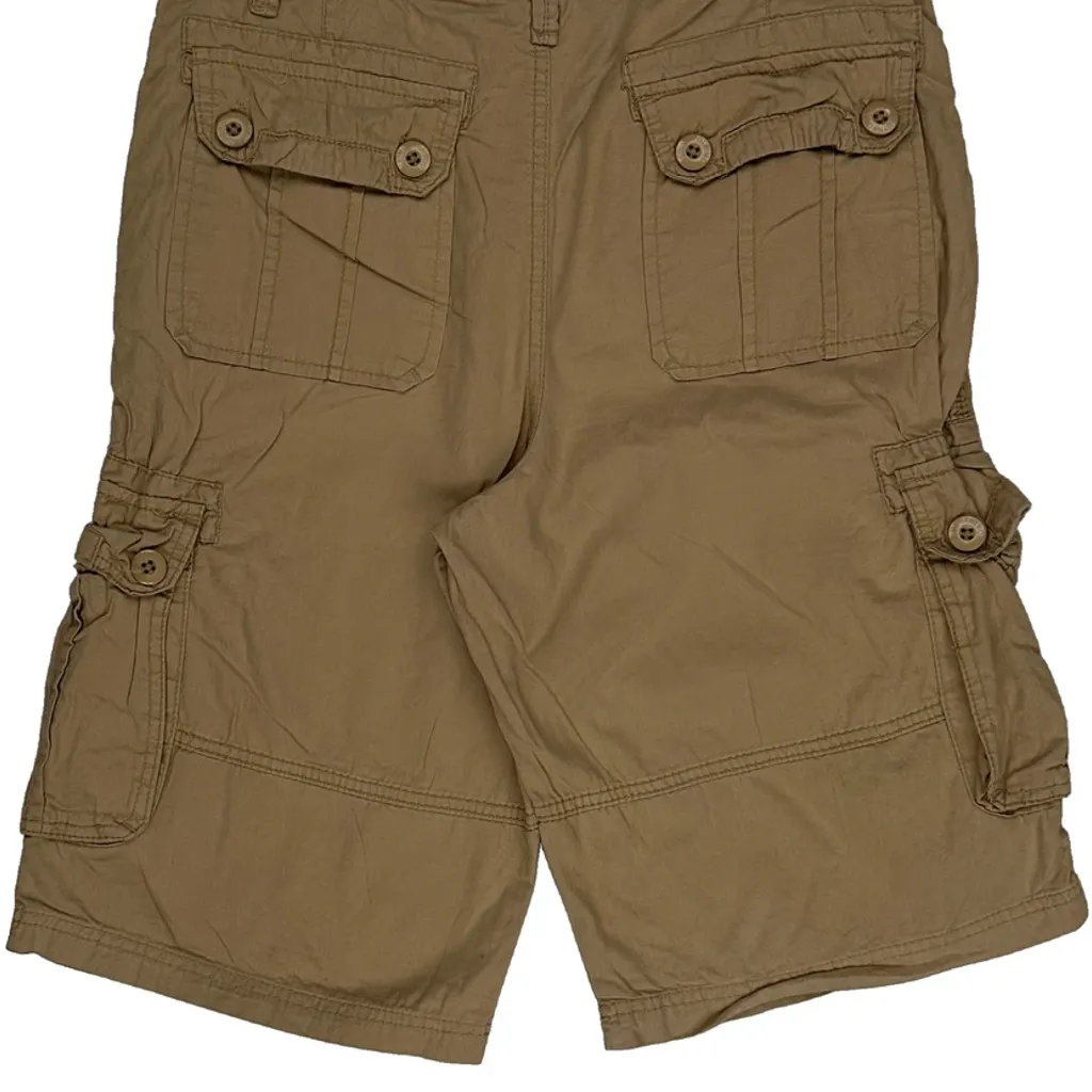 Southpole Cargo Shorts - 30W 13L Beige Cotton - Image 7